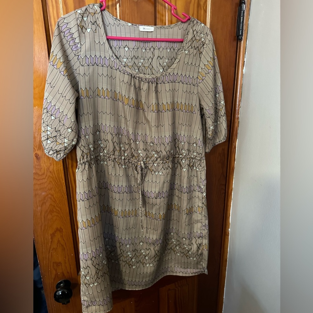 Anthropologie Everly Geometric Shift Dress